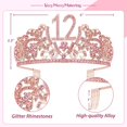 thumbnail image 2 of 12th Birthday Gifts for Girls, 12th Birthday Tiara and Sash, 12th Birthday Decorations, 2 of 7