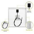 thumbnail image 3 of Newpowa 20W(Watt) Solar Panel Monocrystalline12V High Efficiency PV Module for RV Marine Boat Water Pump Off Grid, 3 of 5