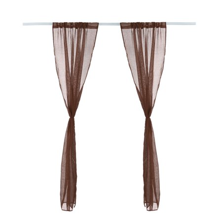 Valances Tulle Sheer Voile Drapes Curtains Panel 90 X 59 Inch