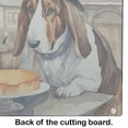 thumbnail image 2 of Basset Hound Fall Kitchen Pumpkins Glass Cutting Board Large 12 in x 15 in, 2 of 5