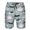 thumbnail image 3 of Pofeuu Swan Princess On Lake Prin Men's Swim Trunks Quick Dry Bathing Suit Swimming Board Shorts Mesh Lining Beach Swimwear-3X-Large, 3 of 6
