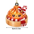 thumbnail image 3 of Glitter Acrylic Dumpling Squishies Ornament 2026 for Christmas Tree Decor, Cute Dumpling Christmas Hanging Xmas Tree Decor Gift for Family, 3 of 6