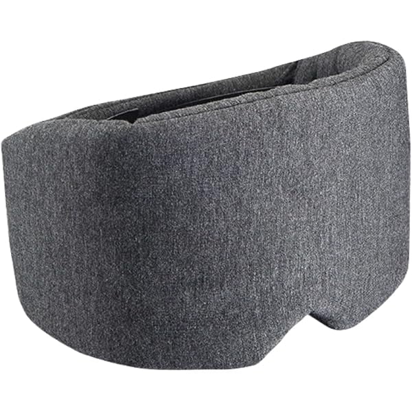 wonima11 Eye Mask for Sleeping, Light Blocking Sleep Mask, Wide Soft Breathable Zero Pressure Weighted Eye Cover for Side Sleeper, Night Blindfold, Nap, Travel (Dark Gray, One Size)