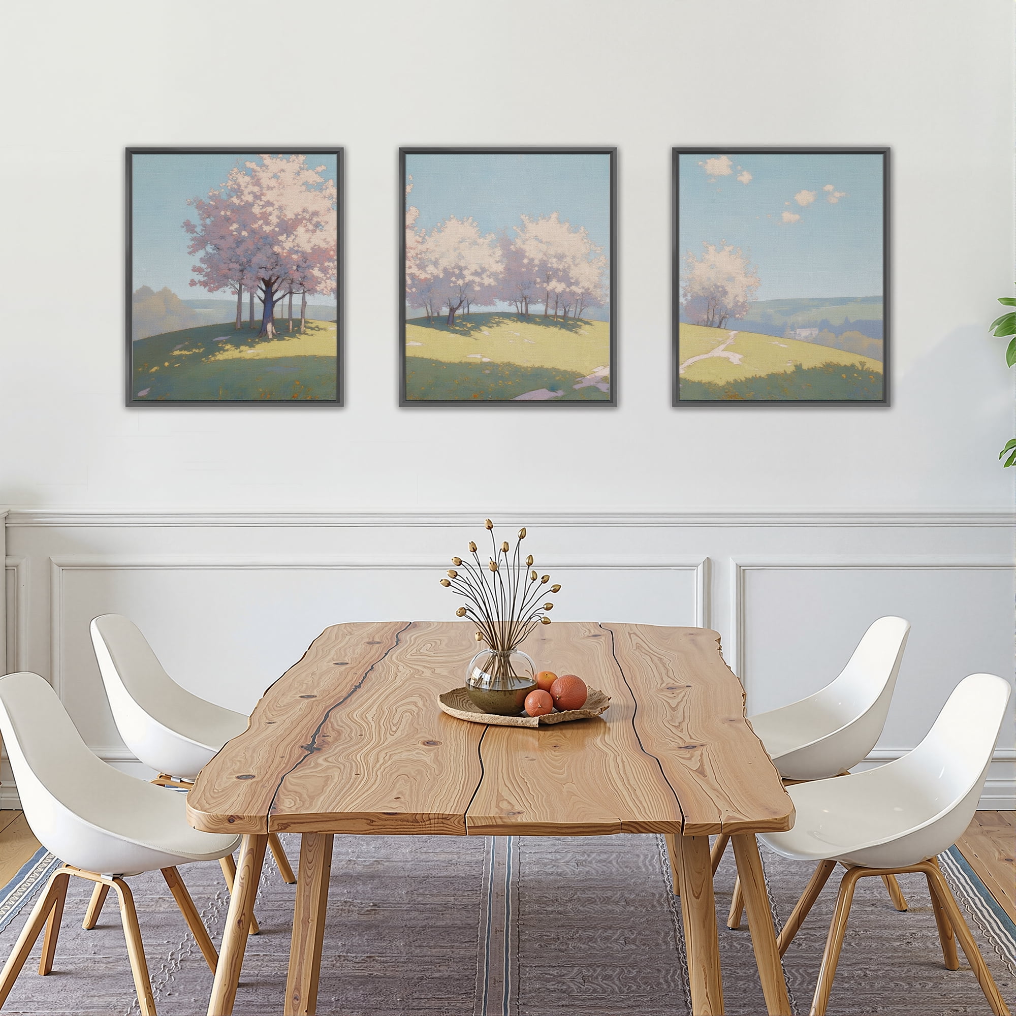 MAYEERTY Modern Abstract Wall Art Painting, Living Room Decor, Black Aluminum Alloy Frame, 23.6"x15.8"