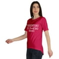 thumbnail image 4 of Inkmeso Scoop-Neck Parenting Is F**King Hard Graphic Tshirt Short Sleeve Casual, 4 of 8