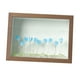 thumbnail image 5 of Marcos de madera resistentes para bodas DIY Marco de fotos de tulipán Flor azul marrón Marrón Flor Azul, 5 of 9