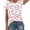 White A3, variant on YHAJDS Women's Oversized T-shirts Baseball Print Short Sleeve Round Neck Loose Blouse