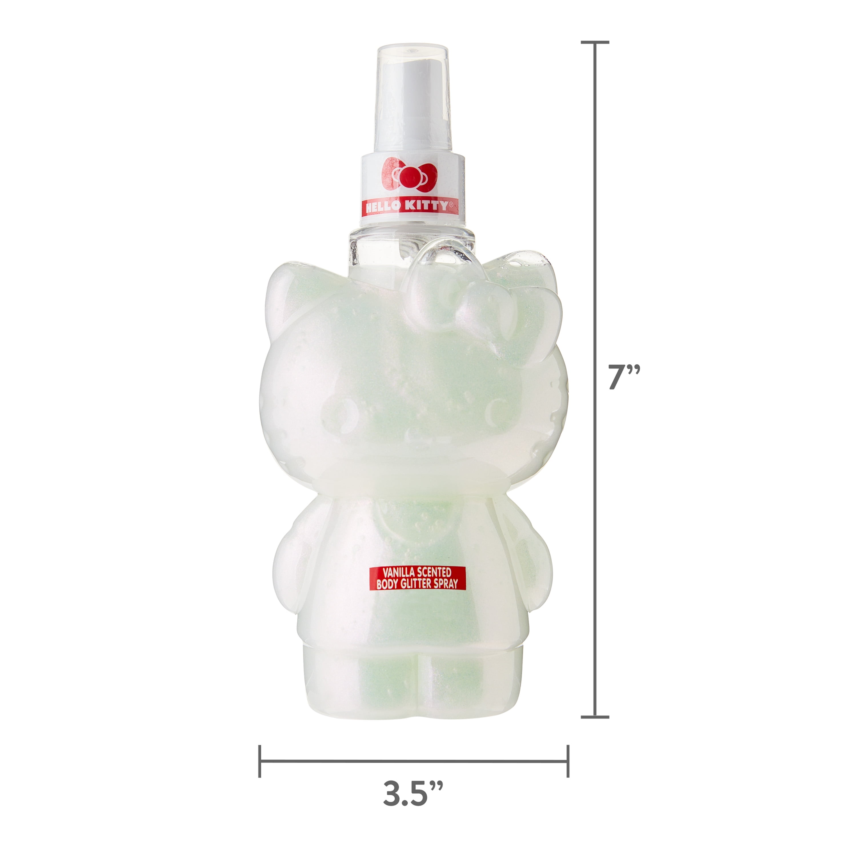 Hello Kitty Vanilla Scented Body Glitter Spray, Unisex, 9.13 fl oz