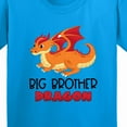 thumbnail image 4 of Inktastic Big Brother Cute Red and Orange Dragon Youth T-Shirt, 4 of 5