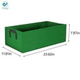 thumbnail image 4 of Deago 2Pcs Fabric Raised Garden Bed Reusable Square Large Grow Bag Fabric Pots Vegetable Planting Bag with Handles Planting Pots for Plants Flowers Vegetables (Green), 4 of 9