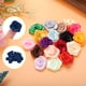 thumbnail image 4 of Uxcell 50pcs 3cm Rosas de Cinta para Manualidades Flores de Tela Artificiales, Azul Marino, 4 of 5