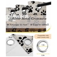 thumbnail image 6 of Cute Dog Claws Blackout Curtains, Light Blocking Print Window Curtains, Farmhouse Brown Grey Wooden Puppy Pawprints Thermal Insulated Window Drapes for Living Room 2 Panels, 104"W x 63"L, 6 of 9