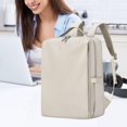 thumbnail image 1 of Maletín para Portátil Bolso Ordenador Mochila Portátil Bandolera Resistente Impermeable Acolchado Adecuado para Estudiantes Viajes Negocios Tamaño blanco, 1 of 10