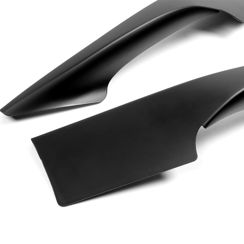 Stay Tuned Performance For 2017-2019 Toyota Corolla SE XSE Matt Black Front Bumper Side Aprons Lip 2pcs