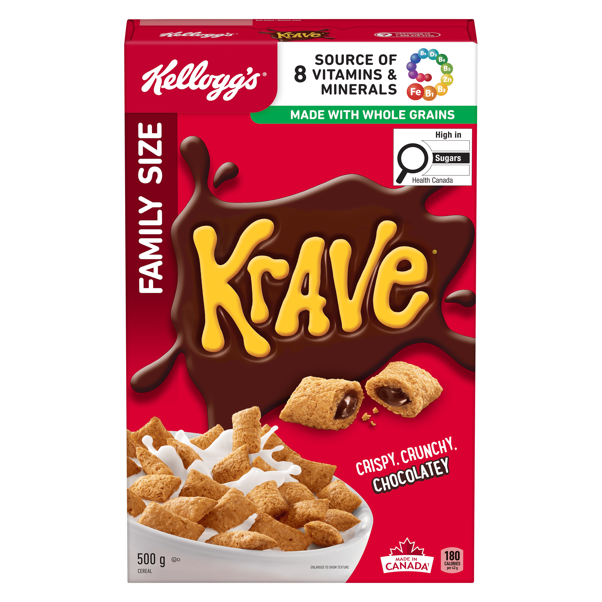 Kellogg's Krave* Cereal 500g, Kellogg's Krave* Cereal 500g