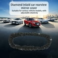 thumbnail image 6 of SNGMN Car Accessories, Rear View Mirror Accessories, Car Decor - Diamond Bling Car Mirror Cover, Elastic Rhinestone Decoration for Interior Rearview Mirror, 6 of 7