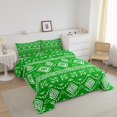 thumbnail image 3 of Erosebridal Green Aztec Comforter Sets Todder Size, Farmhouse Abstract Art Comforters & Duvets, Reversible 2-Piece, 3 of 8
