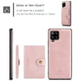 thumbnail image 5 of For Samsung Galaxy A22 Case 5G, Wallet with Detachable Magnetic Card Pockets,fit Car Mount, 2 in 1 Durable PU Leather Money Card Sleeve Kickstand Shockproof Protection Back Flip Cover - Pink, 5 of 8