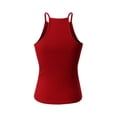 thumbnail image 4 of Made by Olivia Women's Halter Neck Ribbed Tank Top, 4 of 4