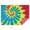 Colorful Tie Dye-2, variant on Colorful Rainbow Tie Dye Spiral Pattern Rectangle Tablecloth 60"x102",Waterproof Polyester Rectangle Table Cloth, Wipeable Spillproof Polyester Tablecloth for Dining, Camping, Indoor and Outdoor