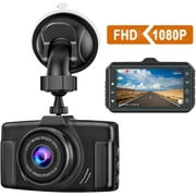 CHORTAU Dash Cam 1080P FHD 2019 New Version Car Dash Camera 3 inch Dashboard Camera with Night Vision, 170°Wide Angle,