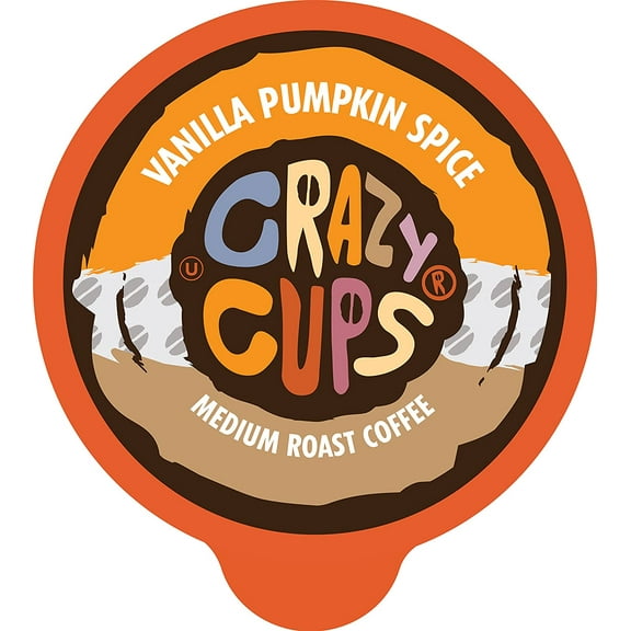 Crazy Cups Vanilla Pumpkin Spice Coffee Pods, 22 Count