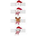 thumbnail image 4 of FELTECHELECTR 4 alzapaños navideños con hebillas para cortinas, diseño de Papá Noel, muñeco de nieve, alce y pingüino, 4 of 6