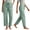 0_ Mint Green, variant on Womens Linen Jogger Ankle Pants, Drawstring Waistband, Breathable Natural Fabric with Relaxed Fit for Daily Fashion Styling Yellow S