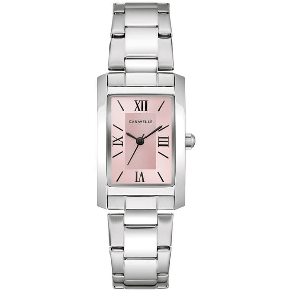 Caravelle by Bulova Women's Stainless Steel Classic Watch with Pink Dial - 43L224