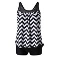 thumbnail image 2 of Summer Savings Clearance! SHENGXINY Blouson Tankini Swimsuits for Women Swim Tops with Boy Shorts Loose Fit Floral Printed Modest Two Piece Bathing Suits Athletic Swimwear, 2 of 6