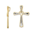 thumbnail image 2 of 10K Yellow Gold Cross Pendant Necklace with Chain and Diamond Accent, 2 of 4