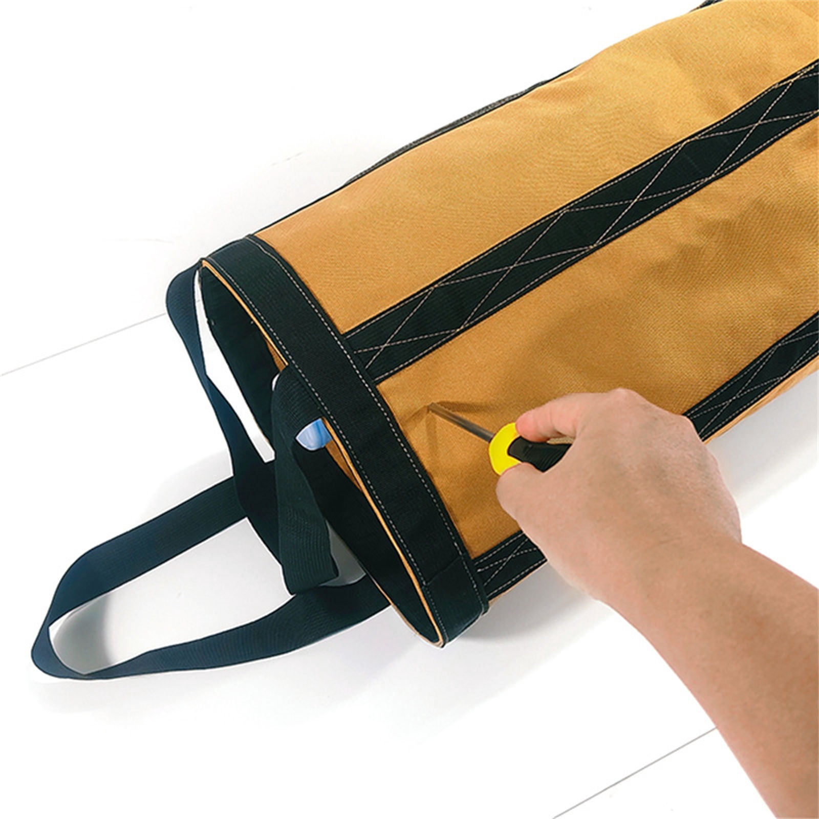 RUISINERY Heavy Duty Waterproof Canvas Outdoor Tool Pouches Bag Portable High Rise Work Cylinder Organizers for Industrial Use
