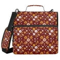 thumbnail image 2 of Zipper Binder Artistic Pattern 1.5 Inch Binder Folder Bag with Shoulder Strap and Handle, 2 of 8