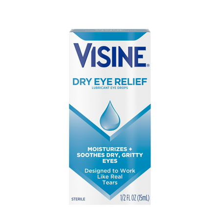 product image of Visine Dry Eye Relief Lubricating Eye Drops for Dry Eyes, 0.5 fl. oz