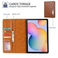 thumbnail image 2 of Dteck Case for Samsung Galaxy Tab A7 10.4" SM-T500 T505 (2020 Released) 10.4-inch,Luxury PU Leather Card Holder Folio Flip Case Kickstand Shockproof Protective Cover,Brown, 2 of 6