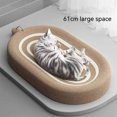thumbnail image 3 of 3 in 1 Sisal Cat Scratching Pads Cat Scratcher Bed&nbsp;Cat Scratchers Sofa Furniture Protection Play Scratch Mats Pet Supplies ShopWise Round, 3 of 13