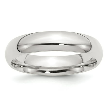 Solid Polished Engravable 5mm Comfort Fit Band Ring - Ring Size: 4 to (Best Christian Metal Bands)