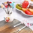 thumbnail image 5 of 12 piezas de palillos de fruta LIUYMXG para niños 2 juegos de tenedores de fruta de acero inoxidable, 5 of 5