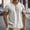 White, variant on Mens Shirt Short Sleeve Crew Neck Henley T-Shirt Basic Navy T Shirt with Button Mens Hiking Shirt