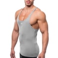 thumbnail image 4 of TAIAOJING Mens Streetwear Style T-Shirts Fashion Sleeveless Shirt Tank Top Bodybuilding Sport Fitness Workout Vest Cotton Shirt, 4 of 6
