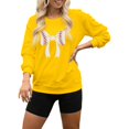 thumbnail image 1 of HUITKMM Oversized Sweater Women Women’S Football Print Oversized Hoodie – Relaxed Crew Neck Sweatshirt 4046 S, 1 of 4