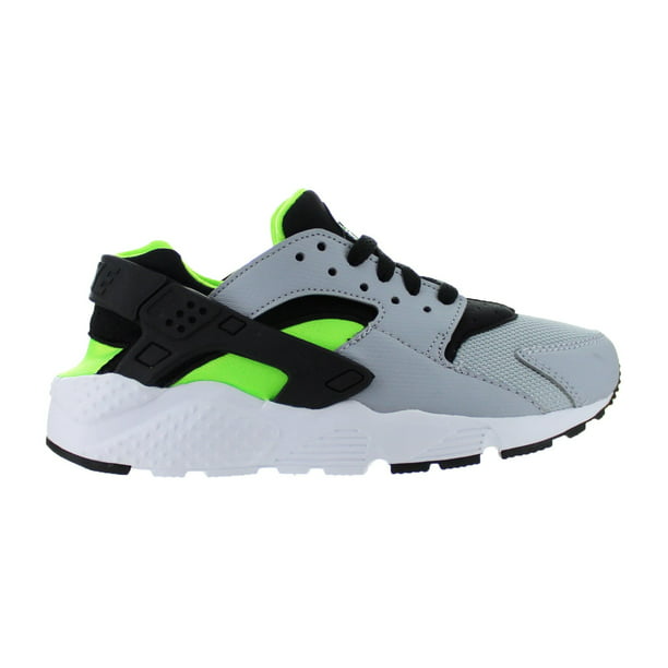 Kids Nike Huarache Run GS Grey Black Electric White 654275- - Walmart.com