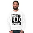 thumbnail image 3 of Cool Best Dad Ever Father's Day Men's Big & Tall Crewneck Sweatshirt Brisco Brands 4X, 3 of 5