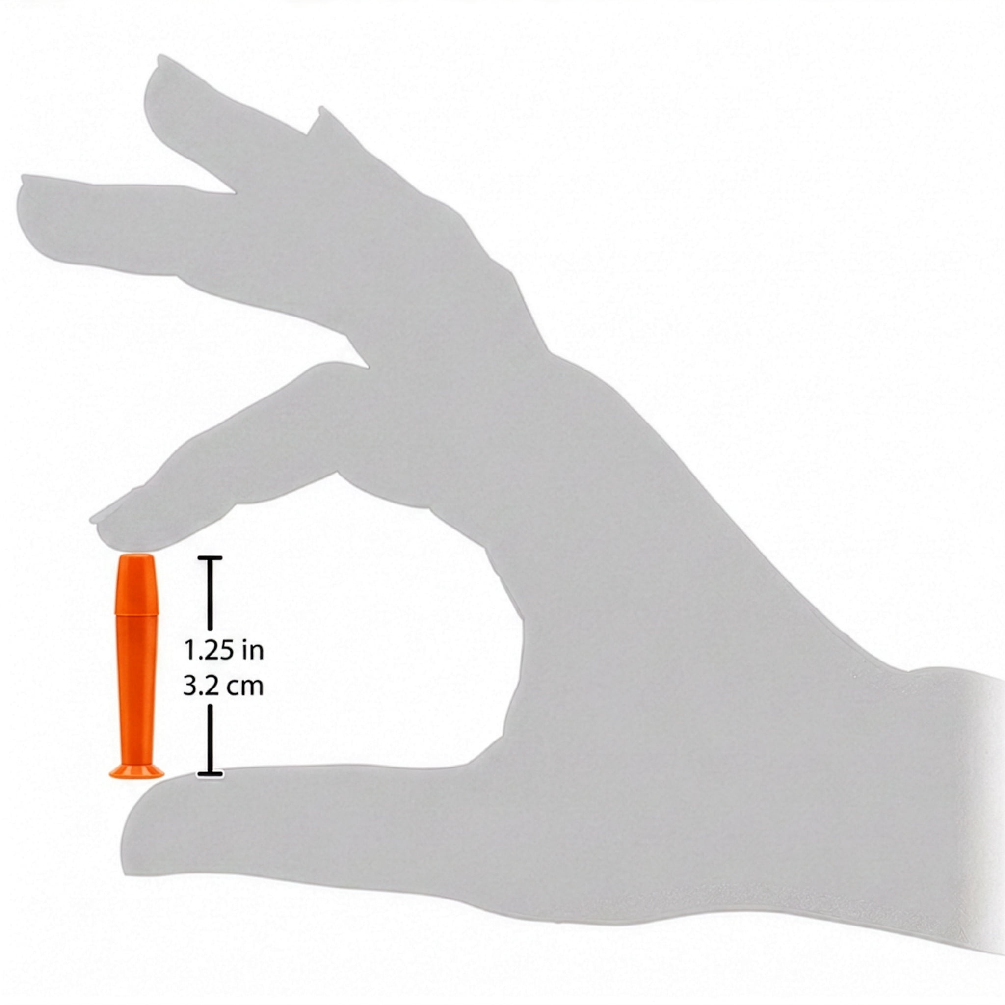 DMV Ultra Hard Contact Lens Remover, Orange, 10 Pack