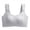 Silver., variant on Women's Plus Size Wireless Bra Lift Straps Multi Way Hook Adjustable Side Support Seamless Racerback