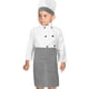 thumbnail image 3 of 1 Set Kids Role Play Chef Costume Children Cooking Coat Baker Hat Apron Chef Cosplay Supplies, 3 of 4