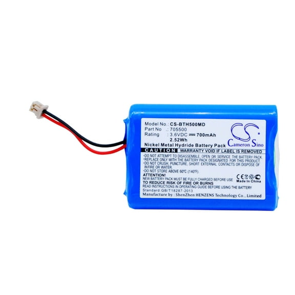 Battery for BrandTech Multichannel Transferpette 705500 CS-BTH500MD 3.6v 700mAh