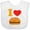 AA-White, variant on Inktastic I Love Cheeseburgers Boys or Girls Baby Bib