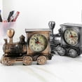 thumbnail image 4 of Antique Digital Locomotive Train Alarm Clock Stylish Personality Engine Design Model Student Table Clock Gift (Copper(1Pc), 4 of 5