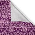 thumbnail image 4 of Ambesonne Victorian Valance Pack of 2, Scrolling Damask Rococo, 42"X12", Purple Pale Pink, 4 of 5